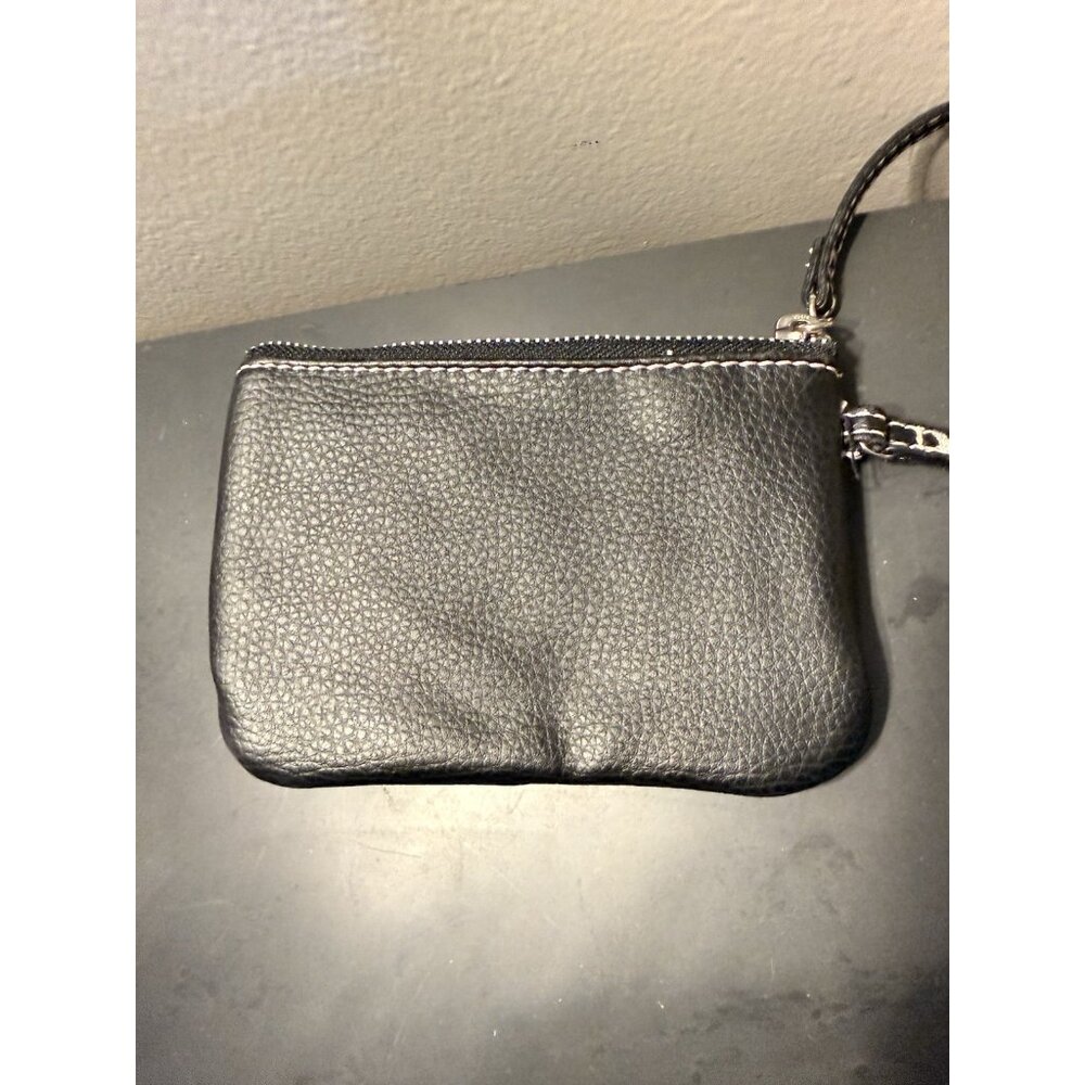 Y2K Style‎ Victoria’s Secret Small Black Clutch Purse w/Buckle Pink Stitching - Picture 5 of 6